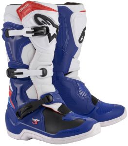 topánky TECH 3 2020, ALPINESTARS (modrá/biela/červená)