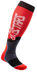 ponožky MX PLUS-2, ALPINESTARS (červená/biela)