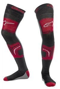 ponožky pod ortézy KNEE BRACE, ALPINESTARS (červená/šedá)
