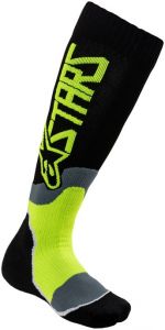ponožky MX PLUS-2 2020, ALPINESTARS, detské (čierne/žlté fluo)