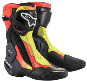 topánky SMX PLUS V2 2020, ALPINESTARS (čierna/červená fluo/žltá fluo/šedá)