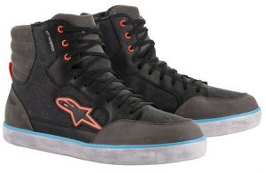 topánky J-6 WATERPROOF 2020, ALPINESTARS (čierna/antracit/svetlo modrá)