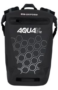Vodotesný batoh AQUA V12, OXFORD (čierna, objem 12 L) - ruksak