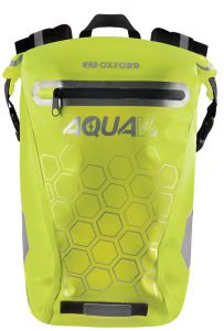 Vodotesný batoh AQUA V12, OXFORD (žltá fluo, objem 12 L) - ruksak