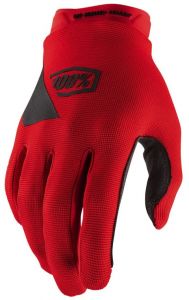 rukavice RIDECAMP, 100% (červená/čierna)