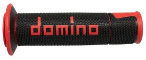gripy A450 (road) dĺžka 120 mm, DOMINO (čierno-červené)