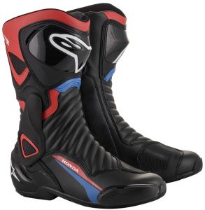 topánky S-MX 6 HONDA kolekcia, ALPINESTARS (čierna/červená/modrá/biela)