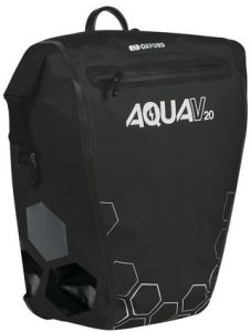 bočná brašna AQUA V20 QR, OXFORD (čierna, s rýchloupínacím systémom, objem 20l)