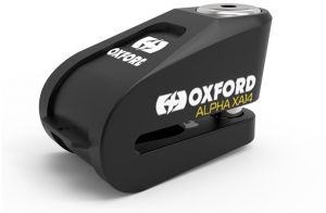 Zámok kotúčovej brzdy Alpha Alarm XA14, OXFORD - Anglicko (čierny)