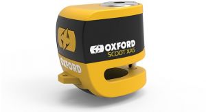 Zámok kotúčovej brzdy Micro XA5, OXFORD (integrovaný alarm, žltý/čierny)