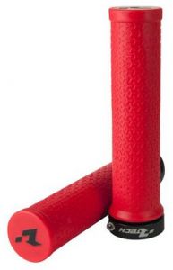 gripy lock-on R20, RTECH (neon červené, 1 pár)