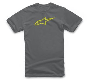 tričko AGELESS CLASSIC, ALPINESTARS (šedá/žltá fluo)