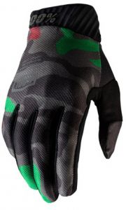 rukavice RIDEFIT, 100% (army zelená/čierna)