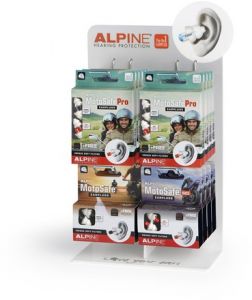 obchodné balenie špuntov do uší ALPINE MotoSafe - 16 ks