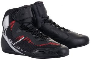 topánky FASTER-3 RIDEKNIT, ALPINESTARS (čierna/strieborná/červená)