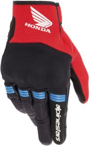 rukavice COPPER HONDA kolekce 2023, ALPINESTARS (čierna/červená/modrá)