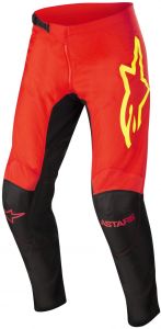 nohavice FLUID TRIPPLE 2022, ALPINESTARS (čierna/červená fluo/žltá fluo)