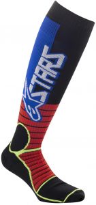 ponožky MX PRO SOCKS 2022, ALPINESTARS (červená/žltá fluo/modrá)