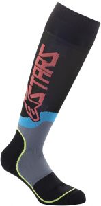 ponožky MX PLUS-2 SOCKS 2022, ALPINESTARS (čierna/žltá fluo/korálová)