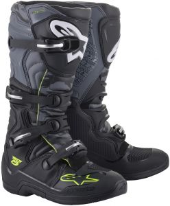topánky TECH 5, ALPINESTARS (čierna/šedá/žltá fluo)
