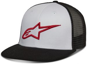 šiltovka CORP TRUCKER HAT, ALPINESTARS (biela/čierna/červená)
