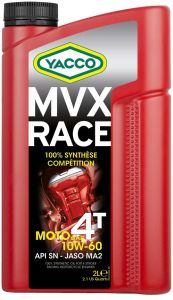 Motorový olej YACCO MVX RACE 4T 10W60, YACCO (2 l)
