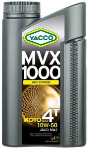 Motorový olej YACCO MVX 1000 4T 10W50, YACCO (4 l)