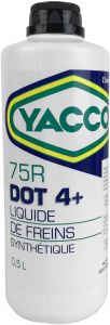 Brzdová kvapalina YACCO 75 R DOT 4+, YACCO (500 ml)