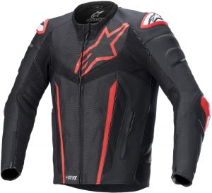 bunda FUSION 2022, ALPINESTARS (čierna/červená fluo)