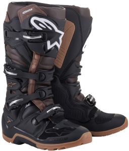 topánky TECH 7 ENDURO , ALPINESTARS (čierna/tmavá hnedá)