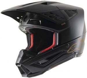 šilt pre prilby S-M5 SOLID 2022, ALPINESTARS (čierna / hnedá matná)