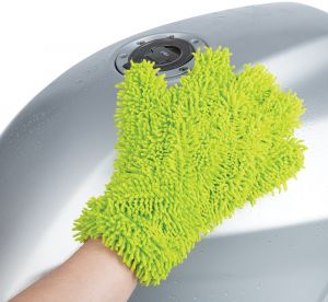 OXFORD umývacie rukavice Noodle Wash Glove (mikrovlákno, zelená fluo)