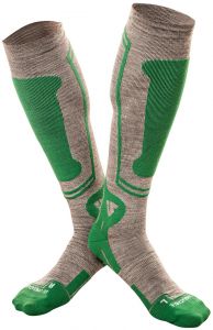 ponožky ALPINA 2022, UNDERSHIELD (šedá / zelená)