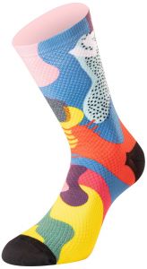 ponožky FUNKY CAMO 2022, UNDERSHIELD (ružová / modrá / žltá)