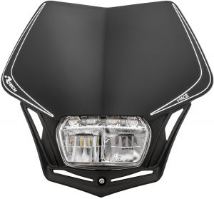 UNI predná maska aj so svetlom V-Face FULL LED, RTECH (čierna)