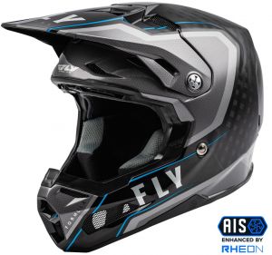 prilba FORMULA AXON, FLY RACING (čierna/šedá/modrá)