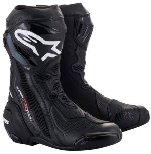 Topánky SUPERTECH R VENTED 2022, ALPINESTARS (čierna, perforovaná obšívka)