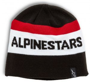 čapica STAKE BEANIE, ALPINESTARS (čierna / červená / biela)
