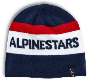 čapica STAKE BEANIE, ALPINESTARS (modrá / červená / biela)
