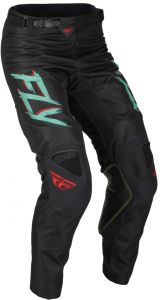 Nohavice KINETIC S.E. RAVE, FLY RACING - USA 2023 (čierna/zelená/červená)