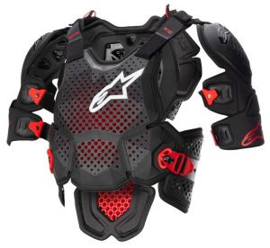 chránič tela A-10 V2 FULL, ALPINESTARS (čierna antracit/červená)