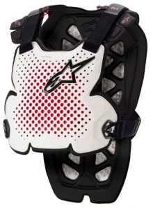chránič tela A-1 PRO 2023, ALPINESTARS (biela/čierna/červená)