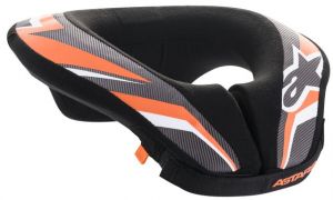 nákrčník SEQUENCE YOUTH 2023, ALPINESTARS, detský (čierna/oranžová/biela)