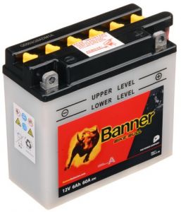 Batéria 12V, 12N5,5-3B, 6Ah, 60A, BANNER Bike Bull 135x60x130