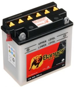 Batéria 12V, YB7-A, 8Ah, 90A, BANNER Bike Bull 135(145)x75x133