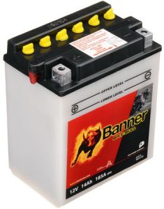 Batéria 12V, YB14-A2, 14Ah, 185A, BANNER Bike Bull 134x89x166