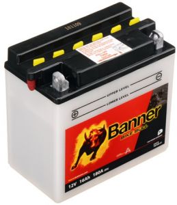 Batéria 12V, YB16B-A1, 16Ah, 180A, BANNER Bike Bull 160x90x161