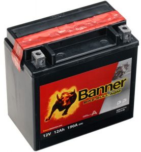 Batéria 12V, YTX14-BS, 12Ah, 190A, BANNER Bike Bull AGM 150x87x147